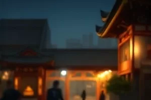 旧城书店封面：打烊前最后一盏灯下的书架