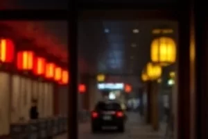 长夜将尽封面：深夜站台的孤灯与湿透的石阶